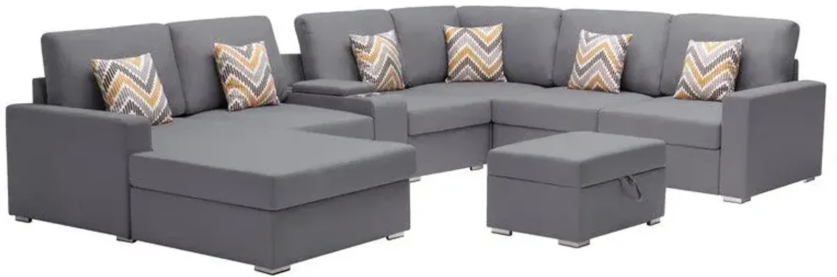 Nolan - 8 Piece Sectional Sofa With Interchangeable Legs