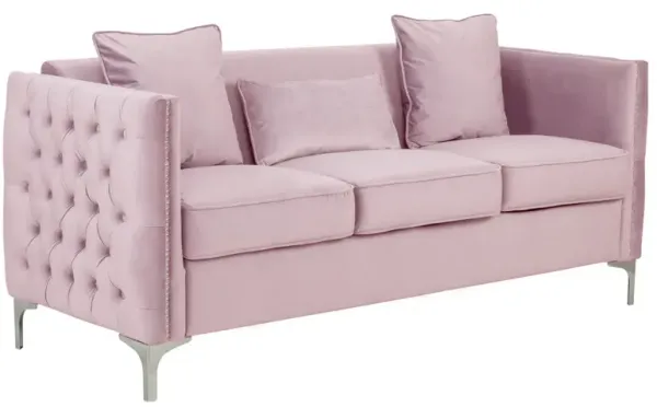 Bayberry - Velvet Sofa With 3 Pillows