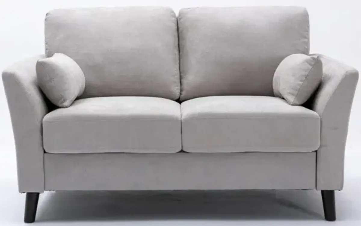 Damian - Woven Fabric Loveseat