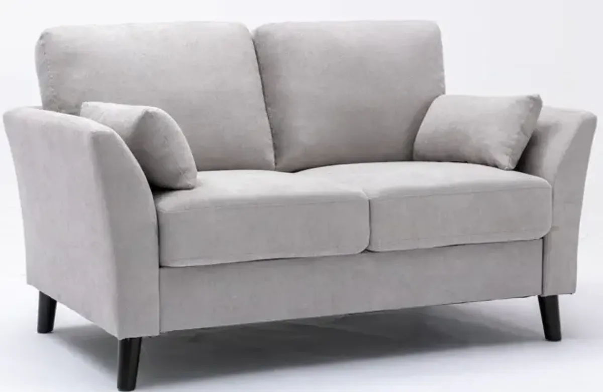 Damian - Woven Fabric Loveseat