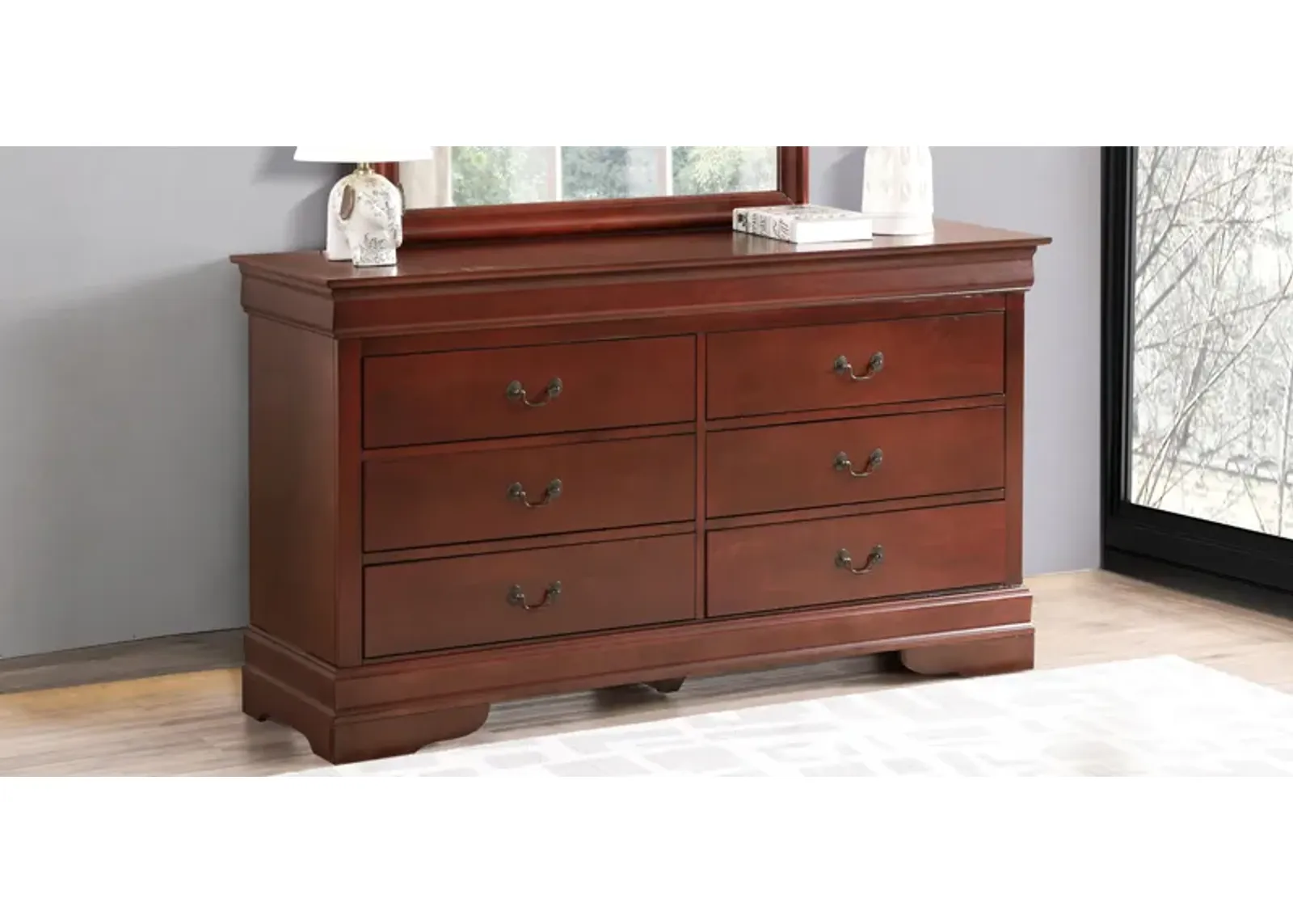 Louis Phillipe - 6-Drawer Dresser