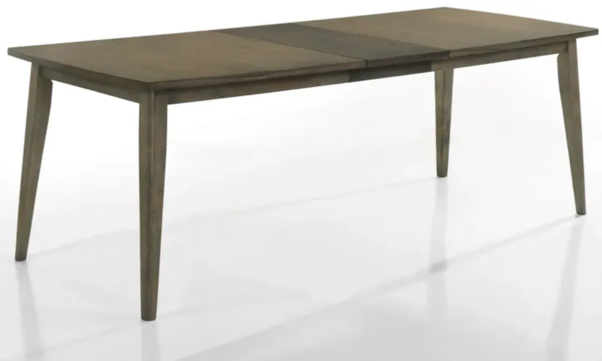 Bistro - Wide Contemporary Rectangle Dining Table With Extension Leaf