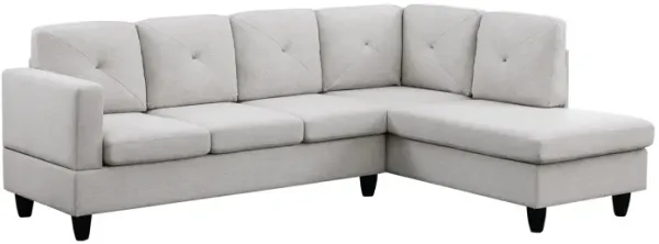 Santiago - Linen Sectional Sofa With Right Facing Chaise