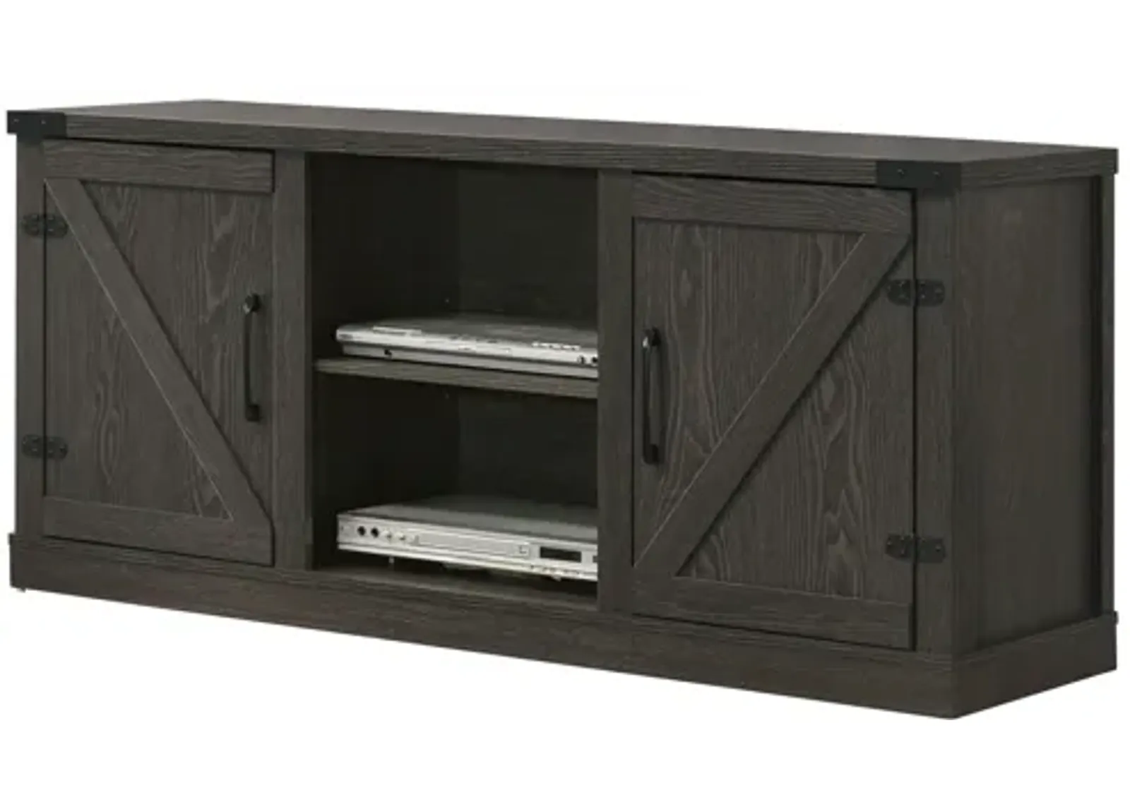 Salma - 58" Wide TV Stand With 2 Open Shelves And 2 Cabinets