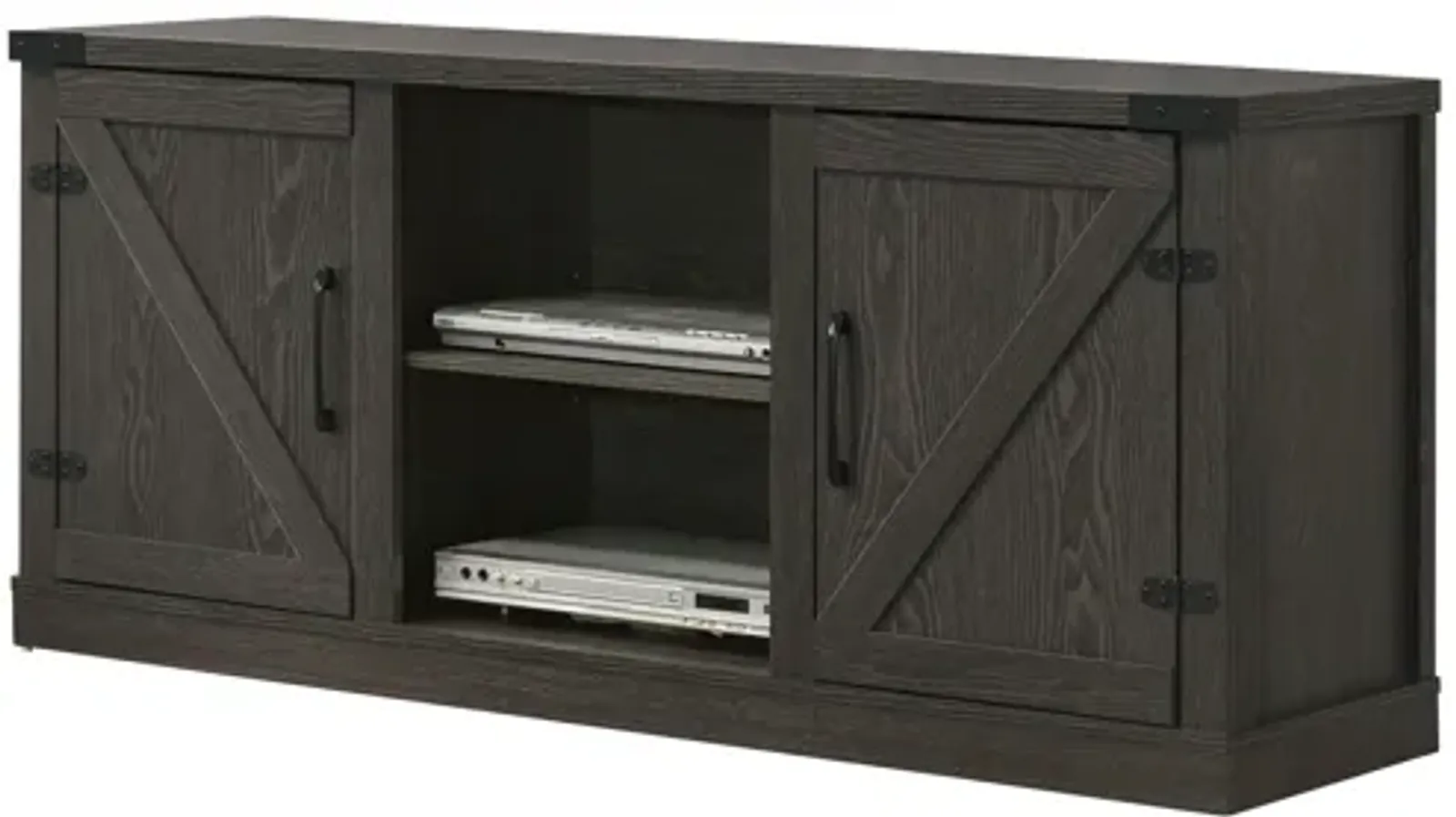 Salma - 58" Wide TV Stand With 2 Open Shelves And 2 Cabinets