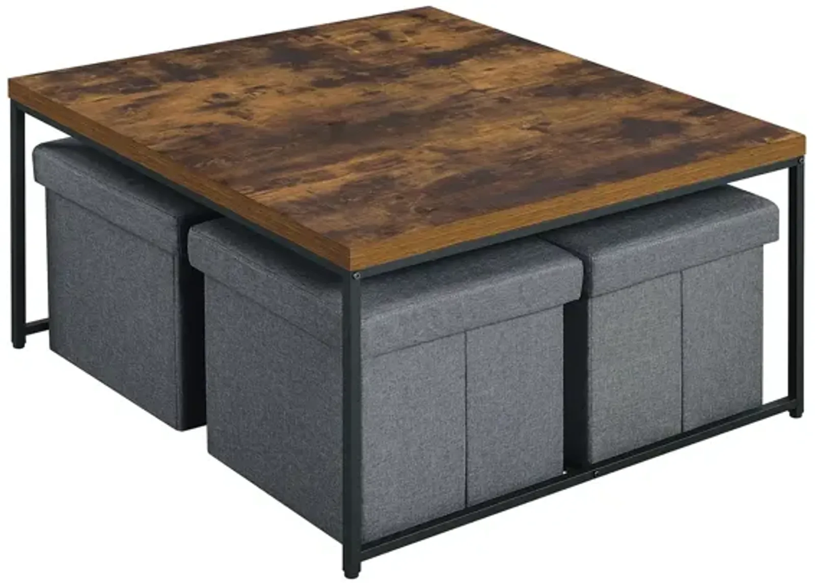 Caitlin - Wood Grain 5 Piece Coffee Table (Set of 5)