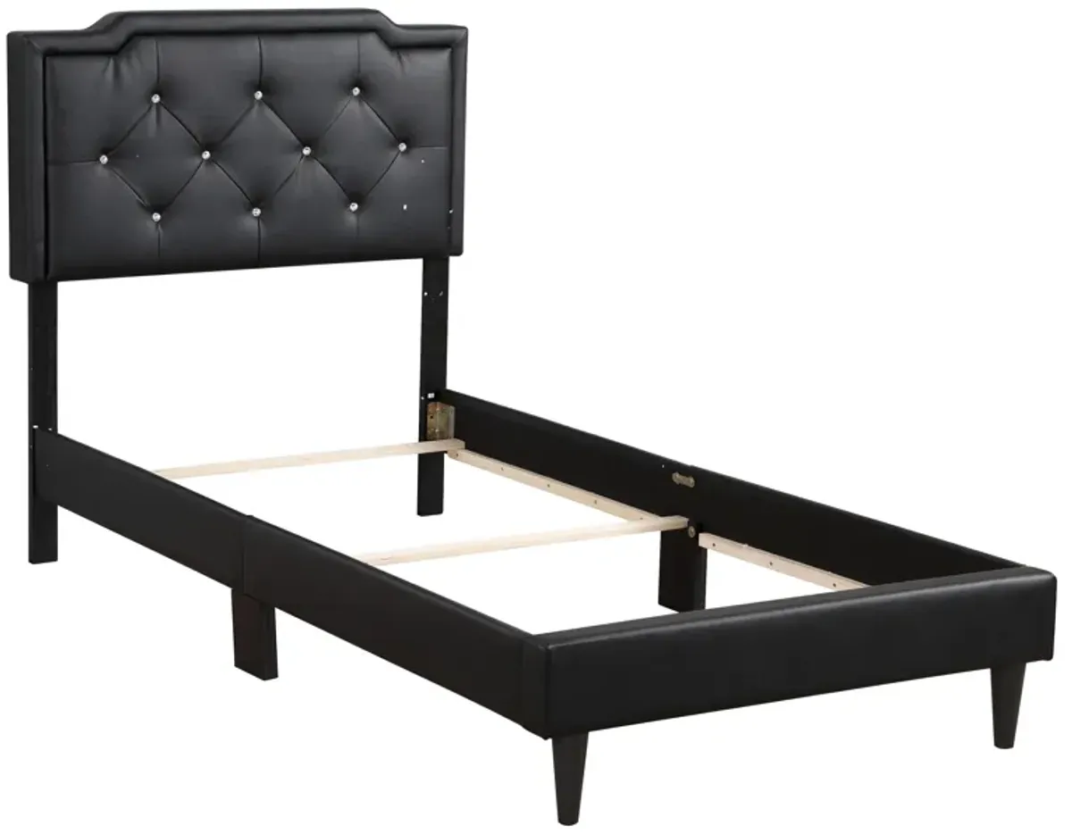 Deb - G1119-TB-UP Twin Bed (All in One Box) - Black