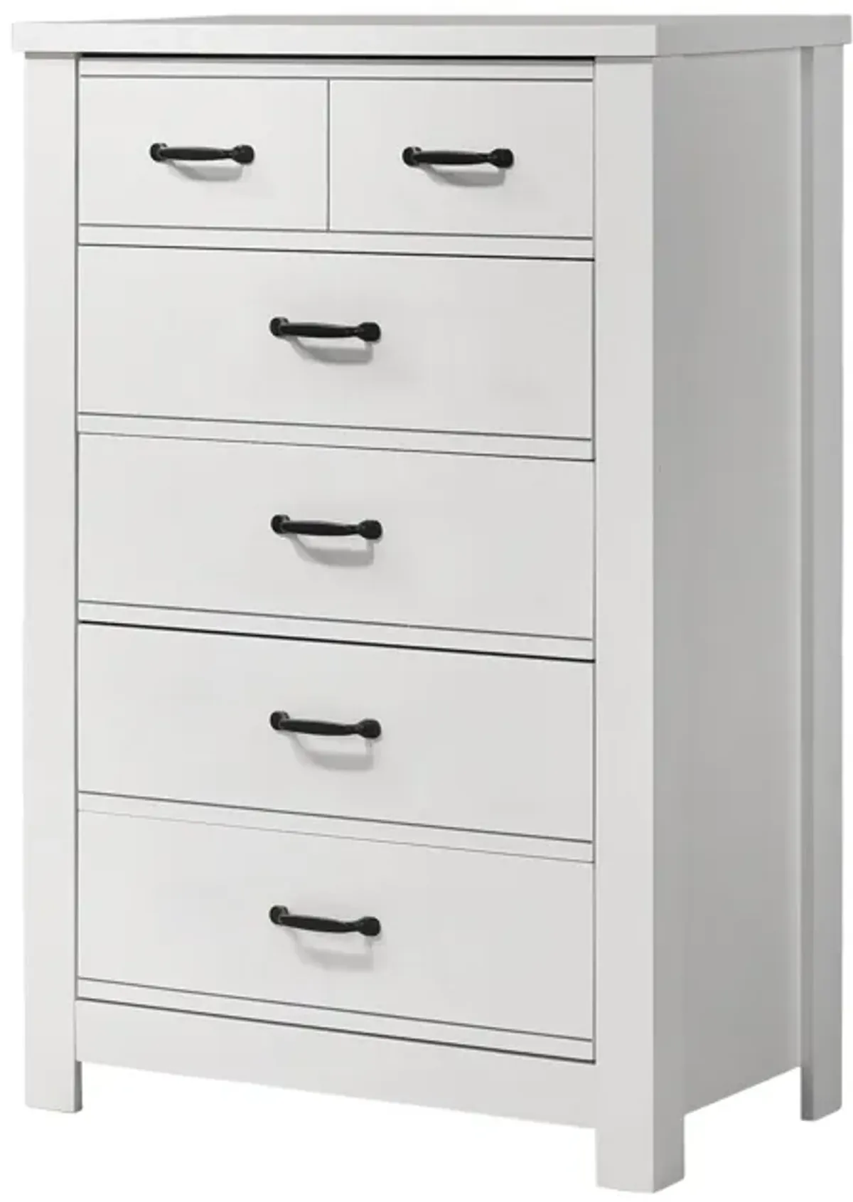 Cassini - 5 Drawer Chest - White