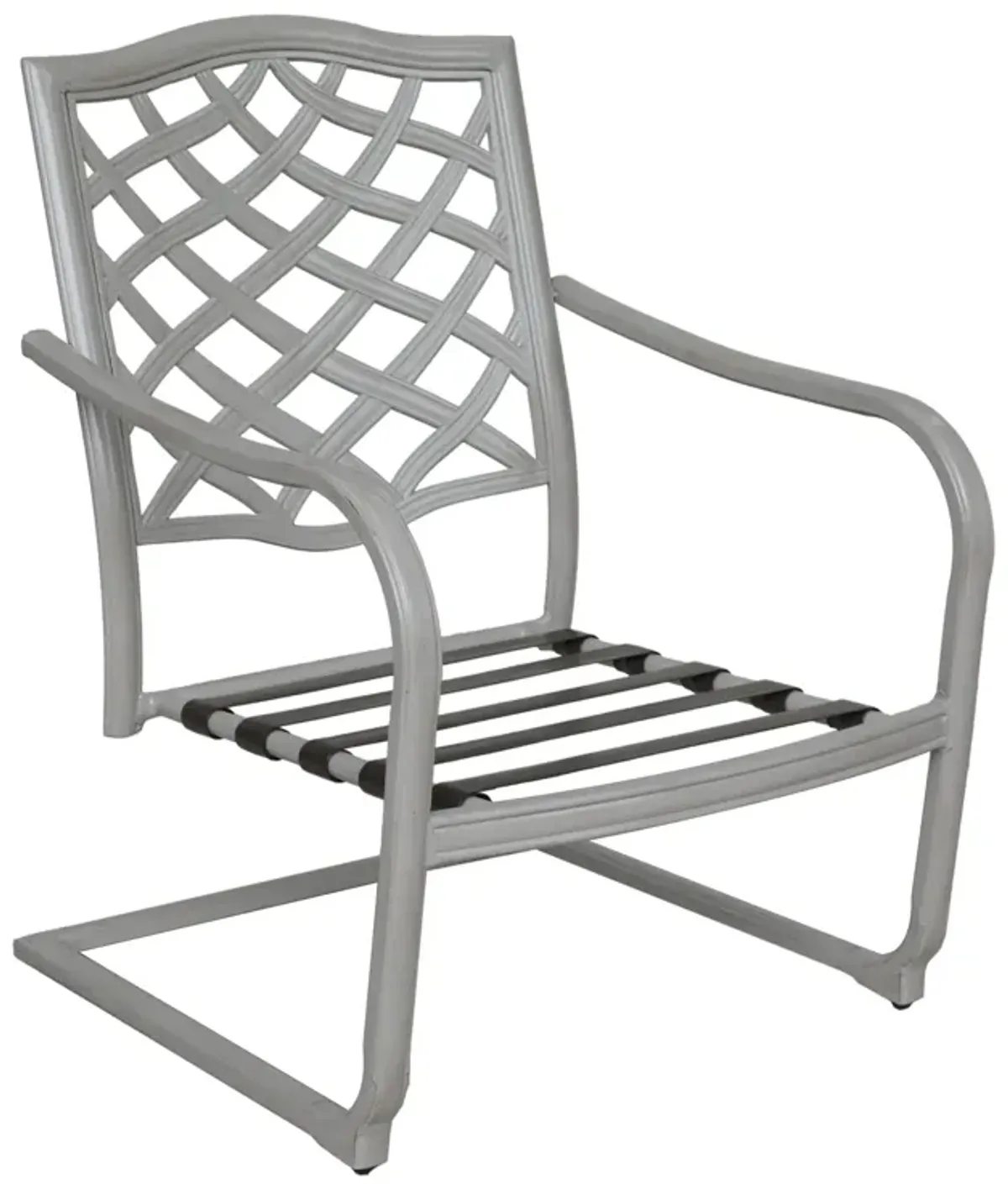 Outdoor Aluminum C Spring Chair (Set of 2) - Basalt