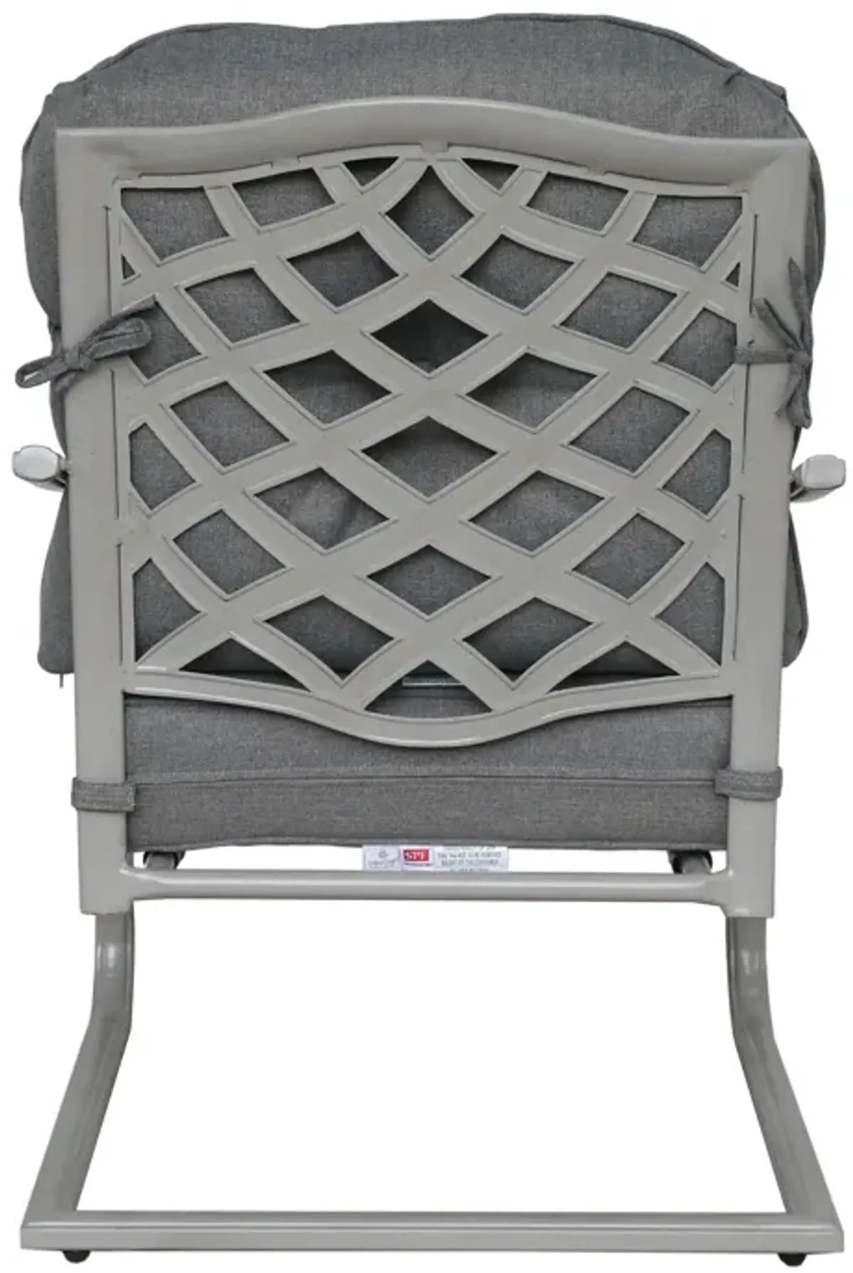 Outdoor Aluminum C Spring Chair (Set of 2) - Basalt