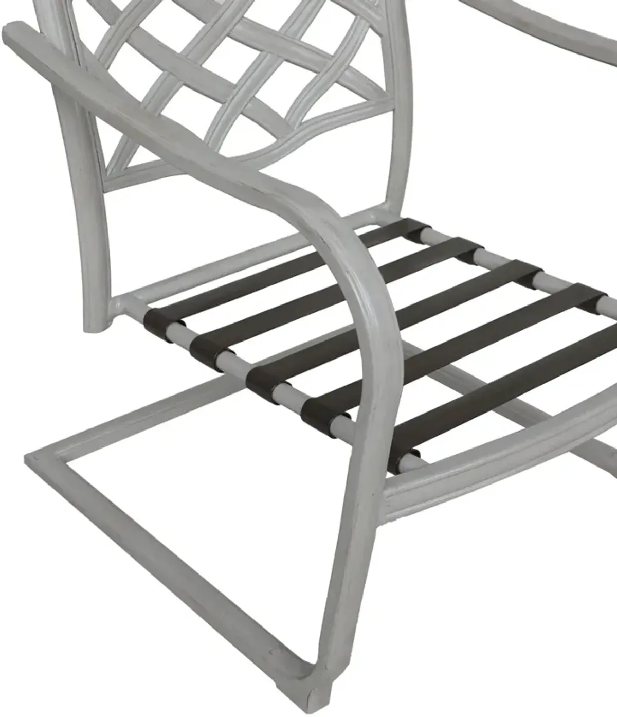 Outdoor Aluminum C Spring Chair (Set of 2) - Basalt