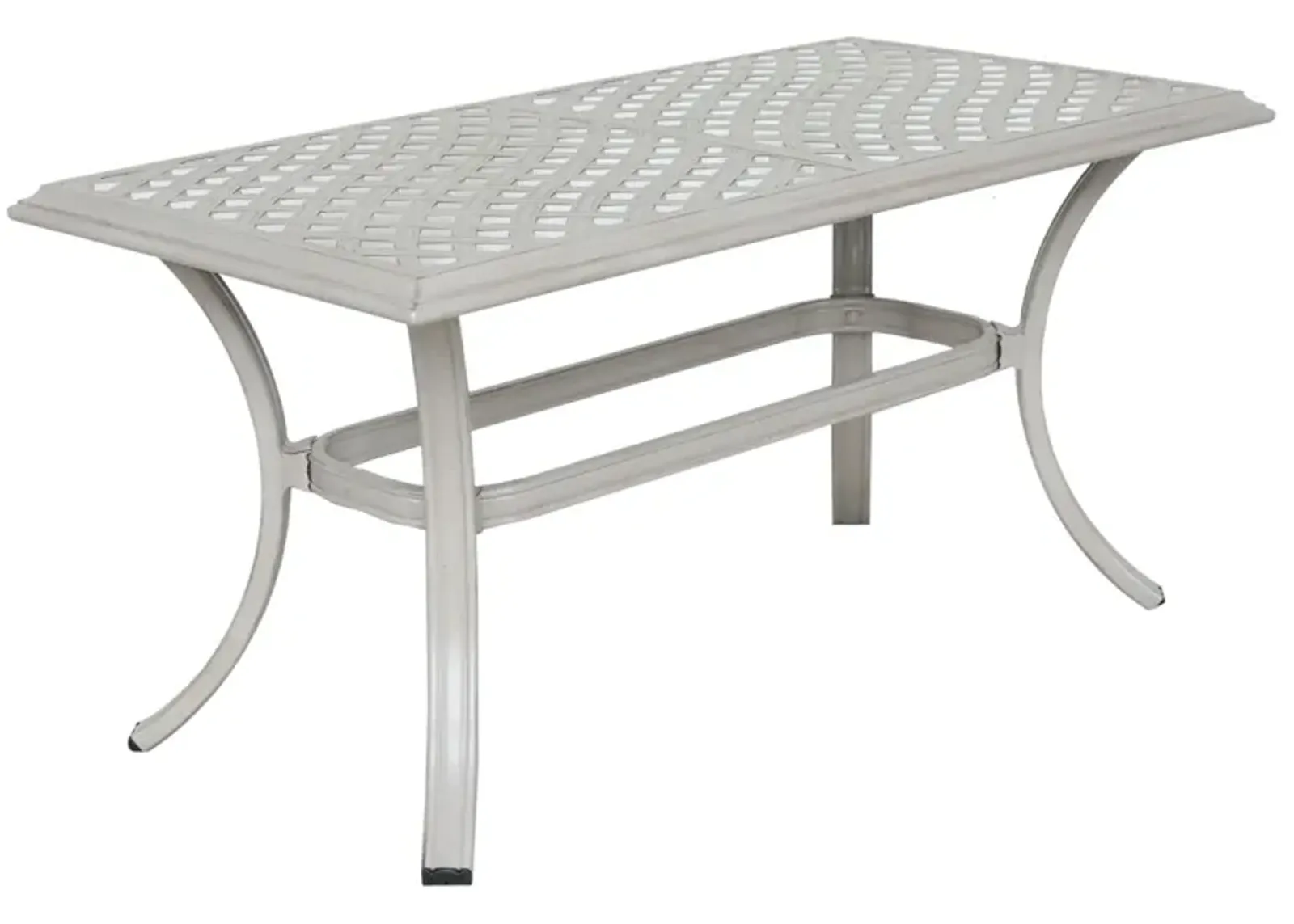 22X42" Patio Standard Coffee Table - Ashen Wheat