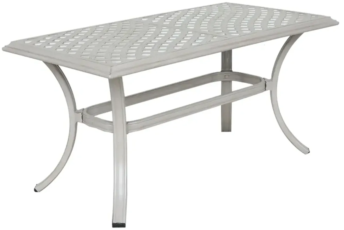 22X42" Patio Standard Coffee Table - Ashen Wheat