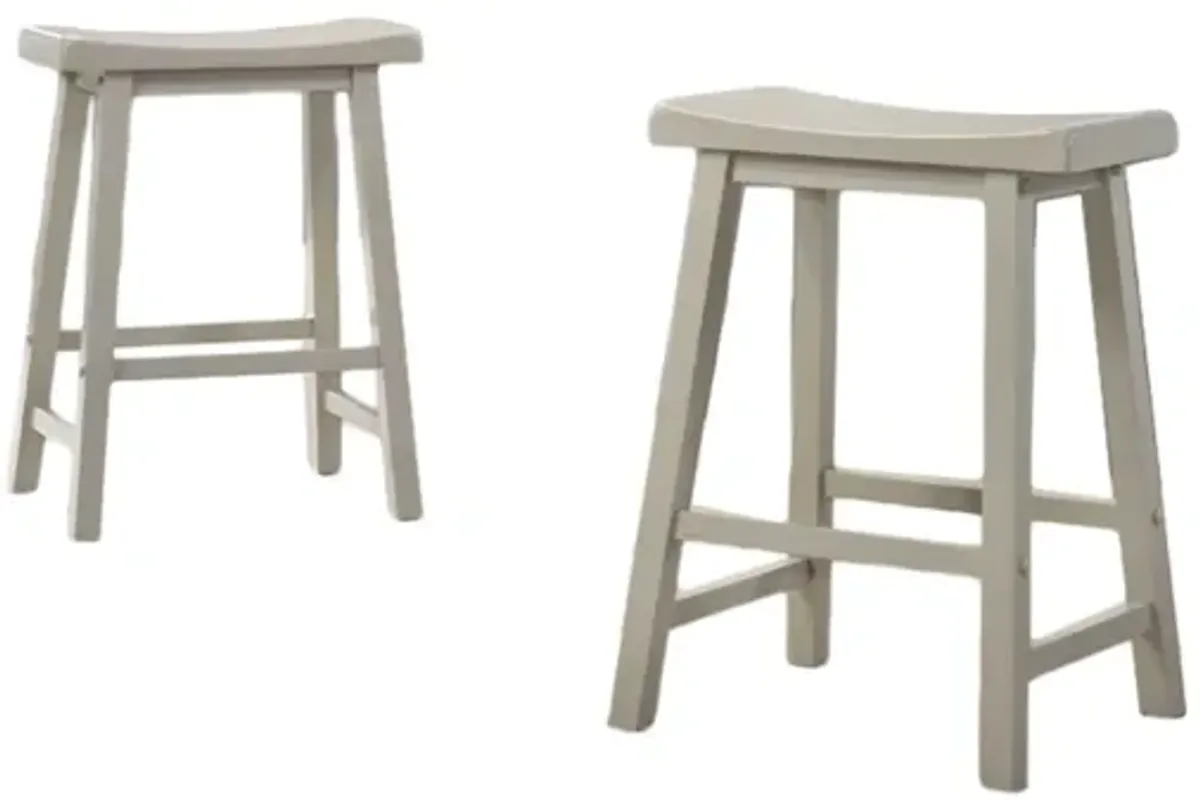 Alonzo - 17.5" Backless Ergonomic Counter Height Stool (Set of 2)