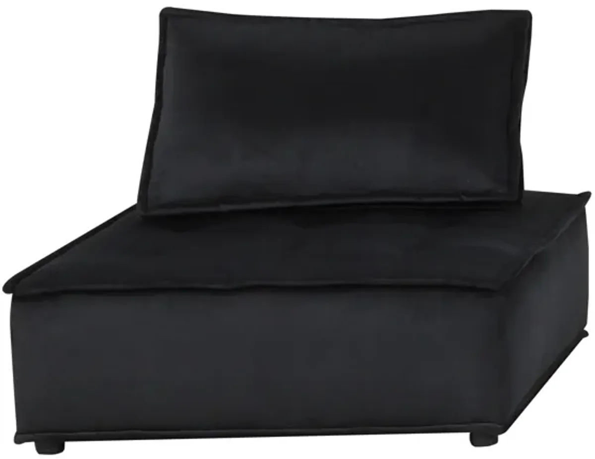 Anna - Velvet Sectional Sofa Ottoman