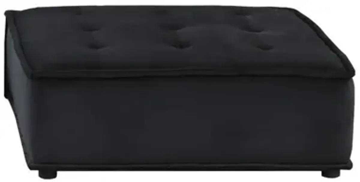 Anna - Velvet Sectional Sofa Ottoman