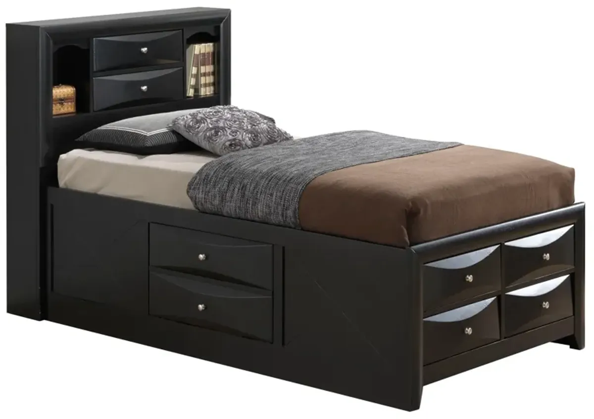 Marilla - Storage Bed With Bookcase Headboard