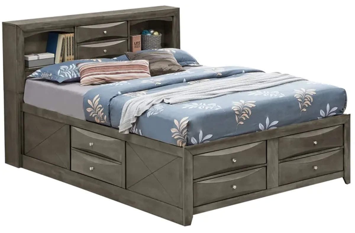 Marilla - Storage Bed With Bookcase Headboard