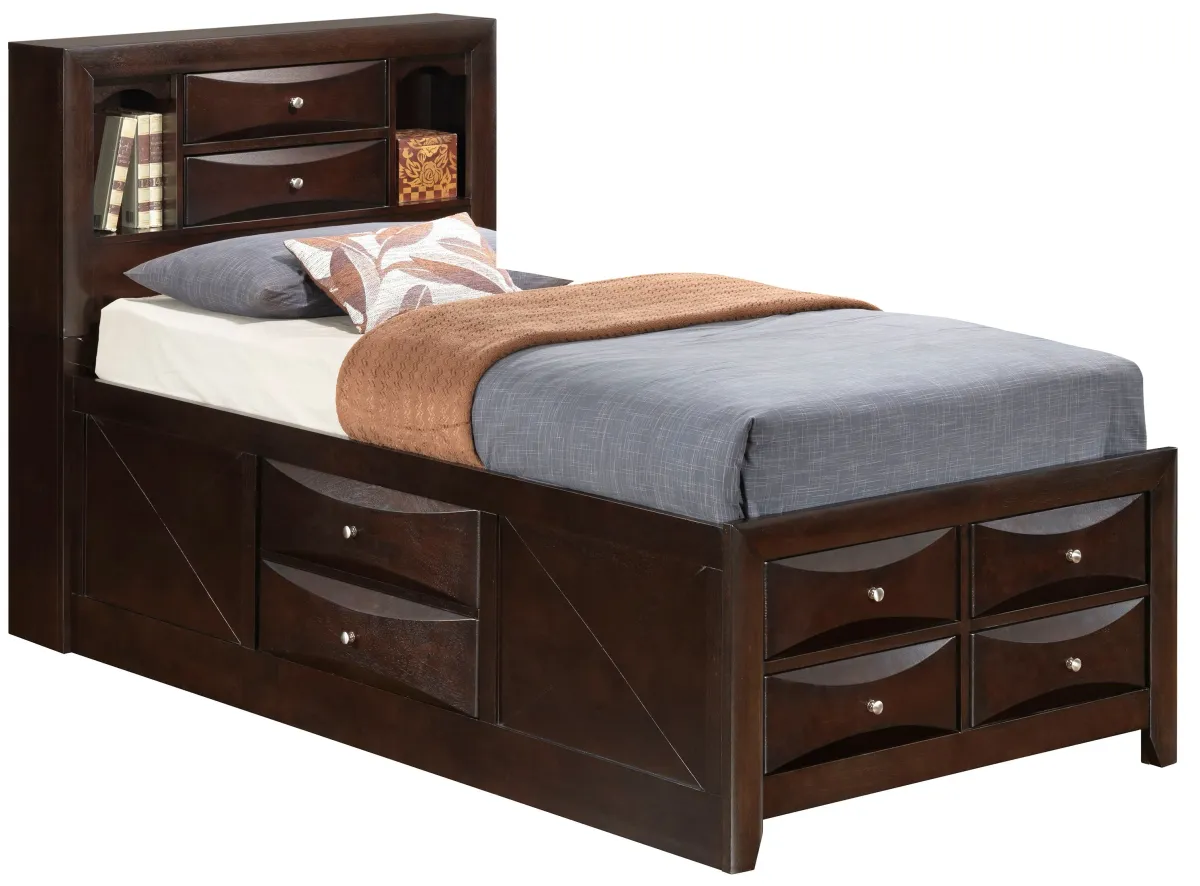 Marilla - Storage Bed With Bookcase Headboard