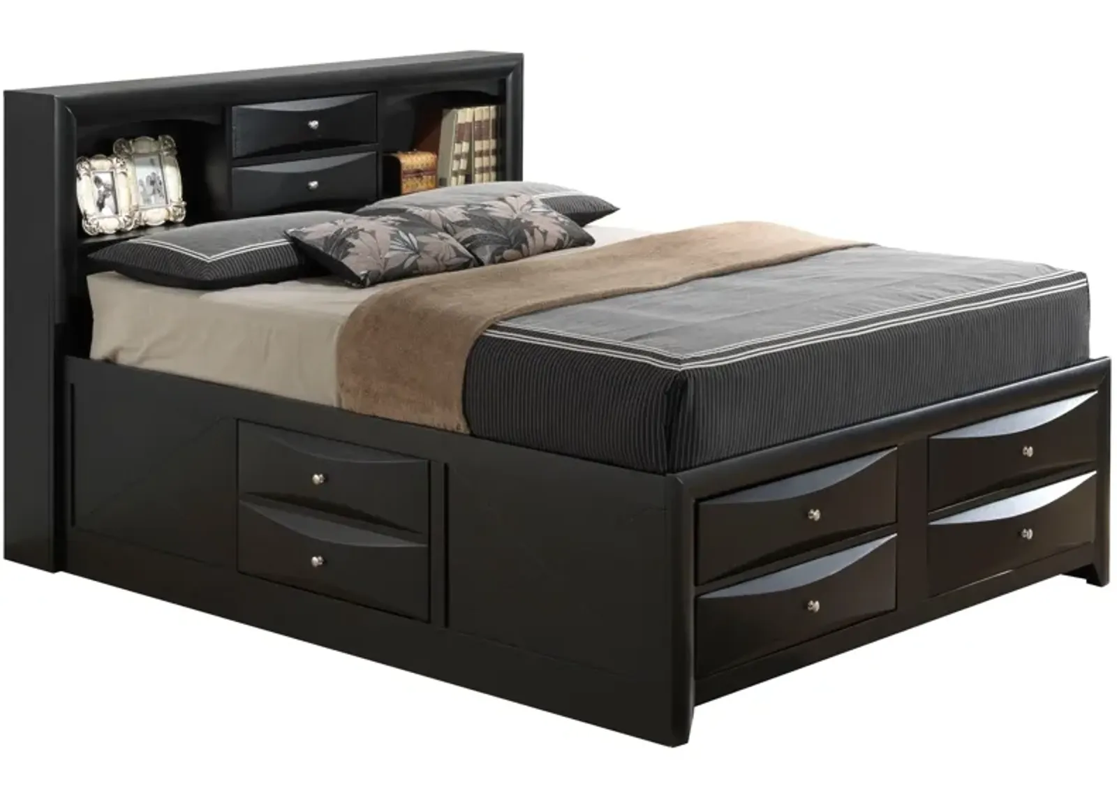 Marilla - Storage Bed With Bookcase Headboard