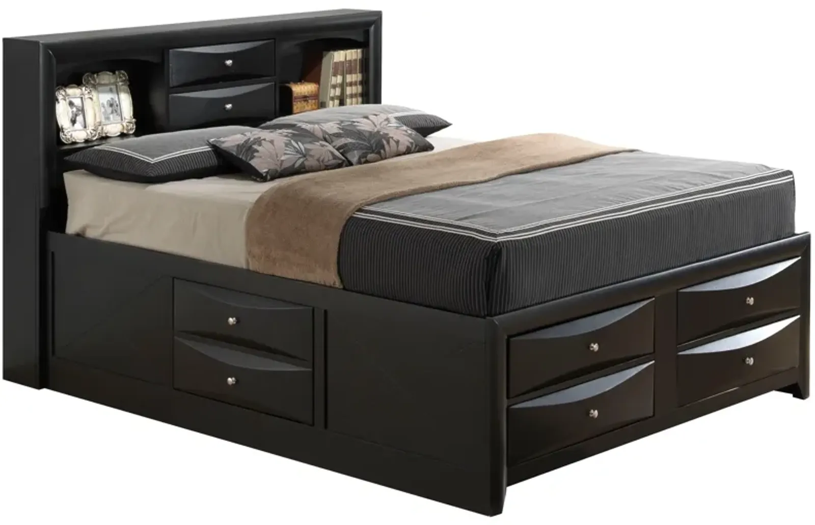 Marilla - Storage Bed With Bookcase Headboard