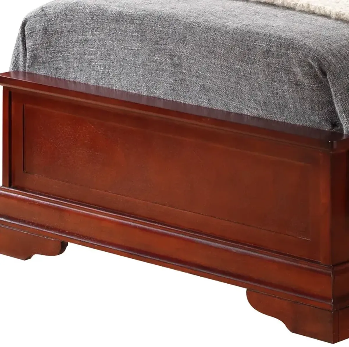 Louis Phillipe - Sleigh Bed With Low Footboard