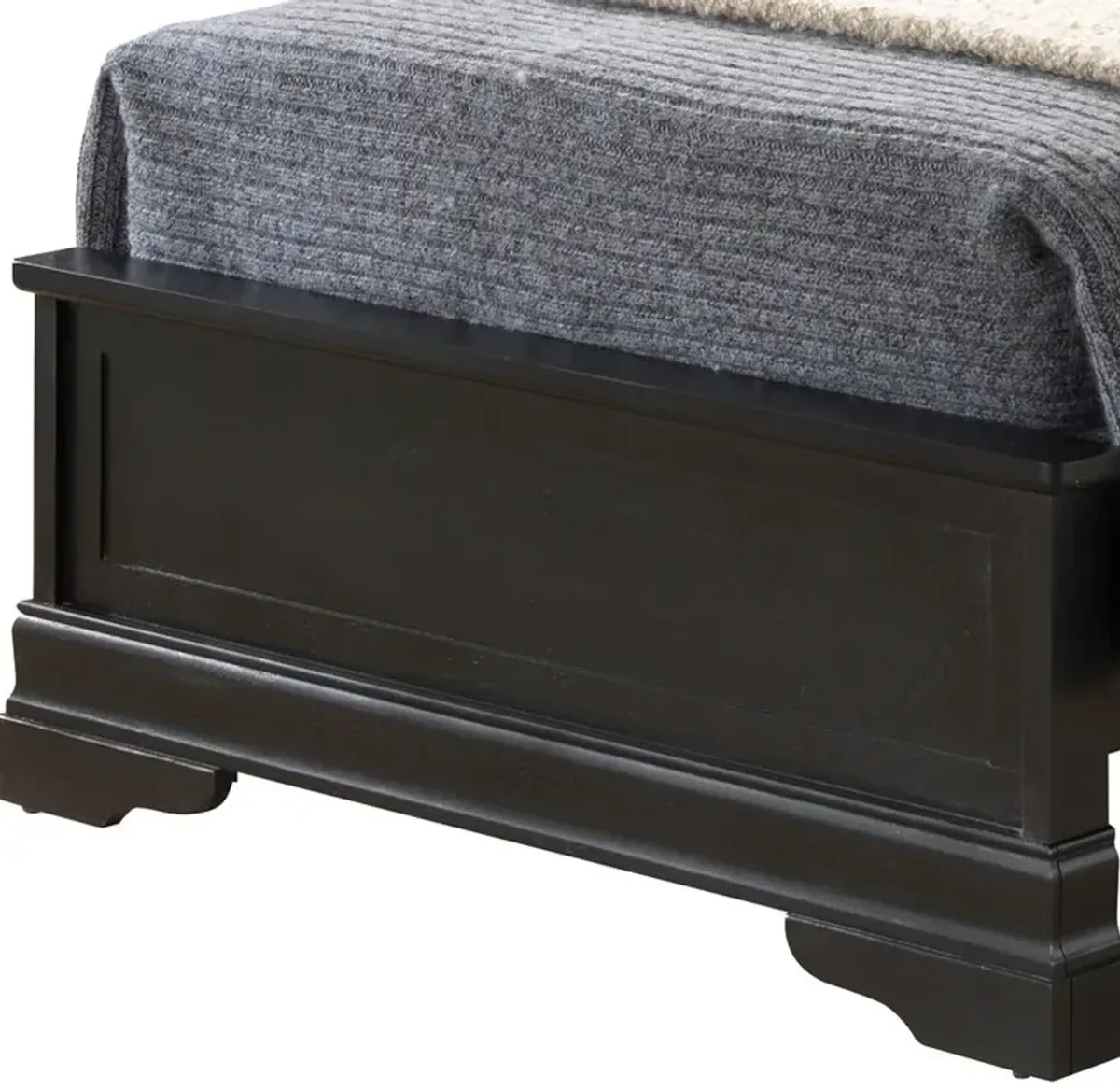 Louis Phillipe - Sleigh Bed With Low Footboard