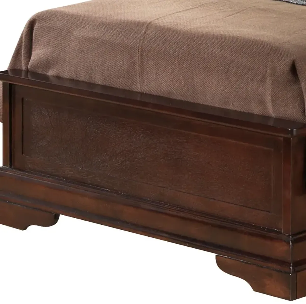 Louis Phillipe - Sleigh Bed With Low Footboard