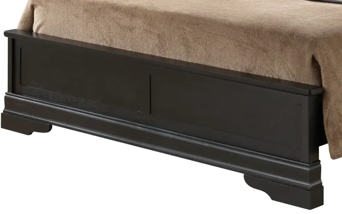 Louis Phillipe - Sleigh Bed With Low Footboard