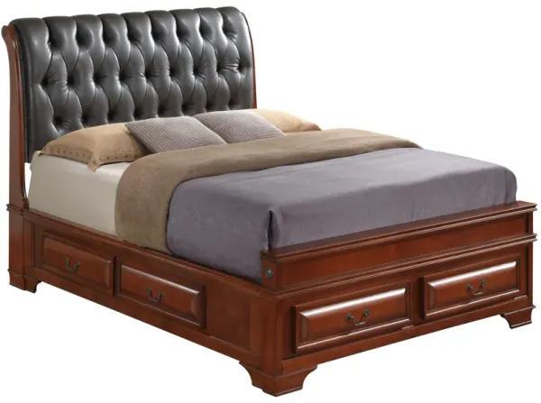 LaVita - Storage Bed With Upholstered Headboard
