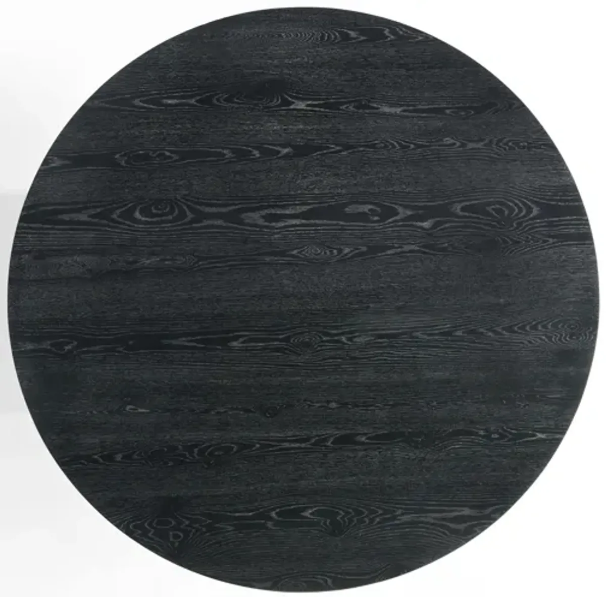 Jasper - Contemporary Round Dining Table With Black Finish Chairs