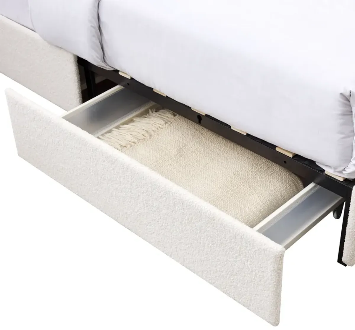 Liv - Patented With Drawers Upholstered Storage Platform Bed