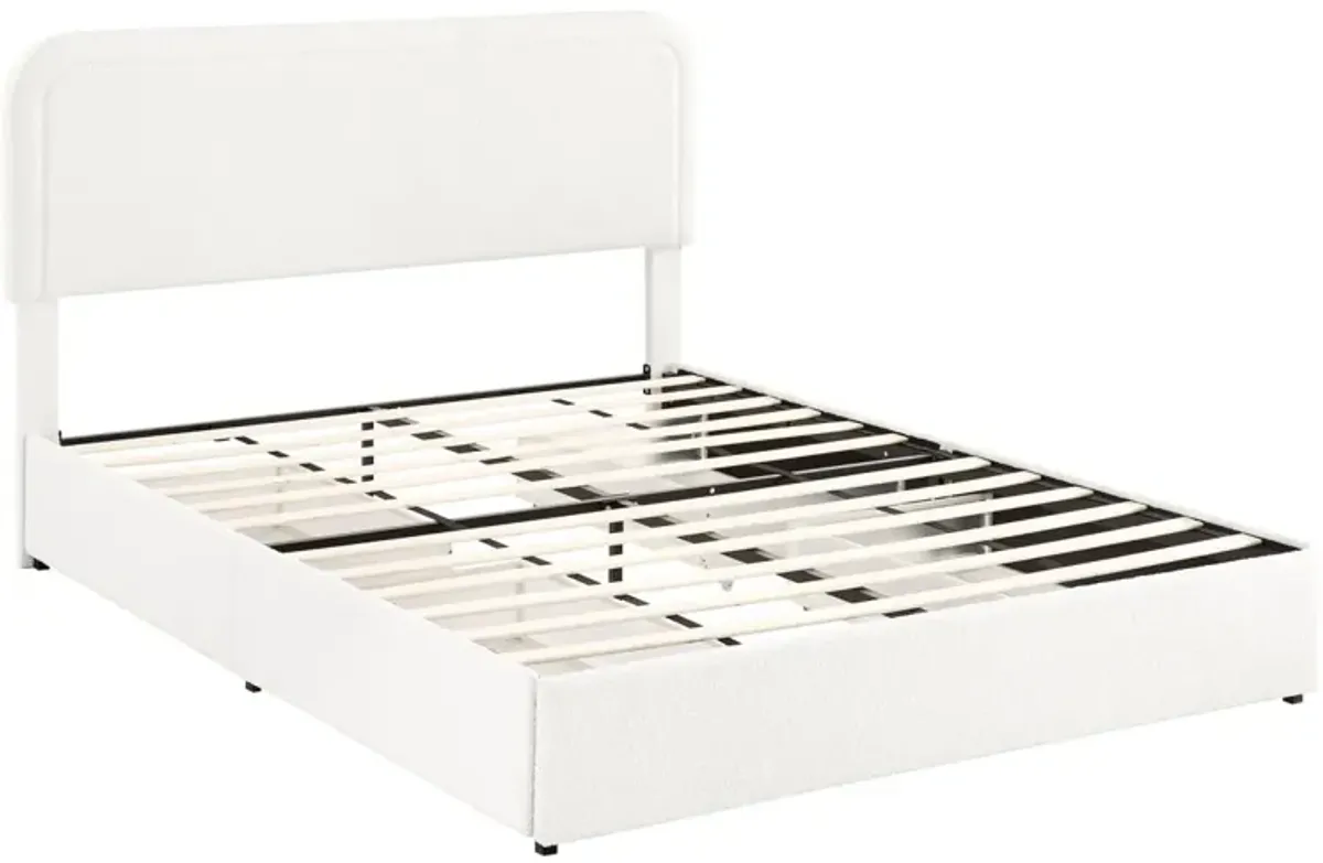 Liv - Patented With Drawers Upholstered Storage Platform Bed