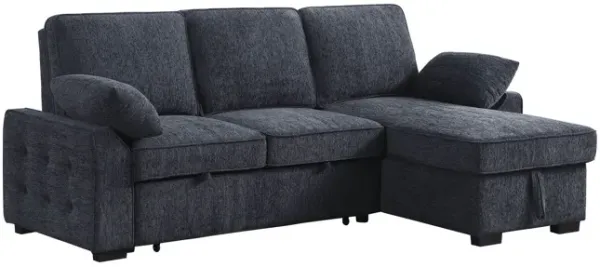 Mackenzie - Chenille Fabric Sleeper Sectional With Right-Facing Storage Chaise