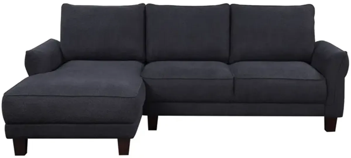 Belle - Sherpa Sectional Sofa With Left-Facing Chaise