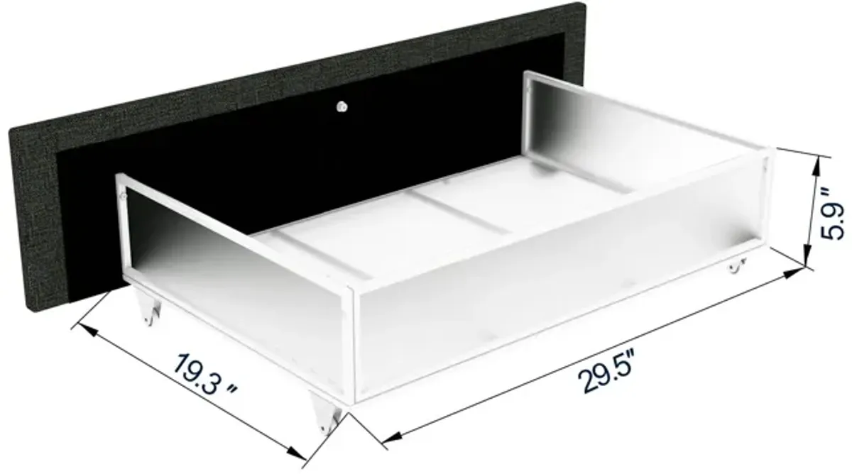 Anna - Upholstered Wingback Platform Bed With Patented 4 Drawers Storage