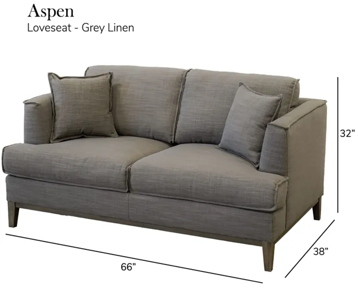 Aspen - Linen Loveseat