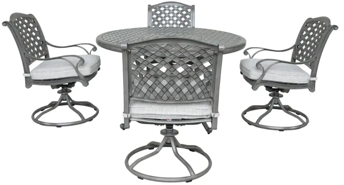 Outdoor Aluminum Dining Set With Cushion