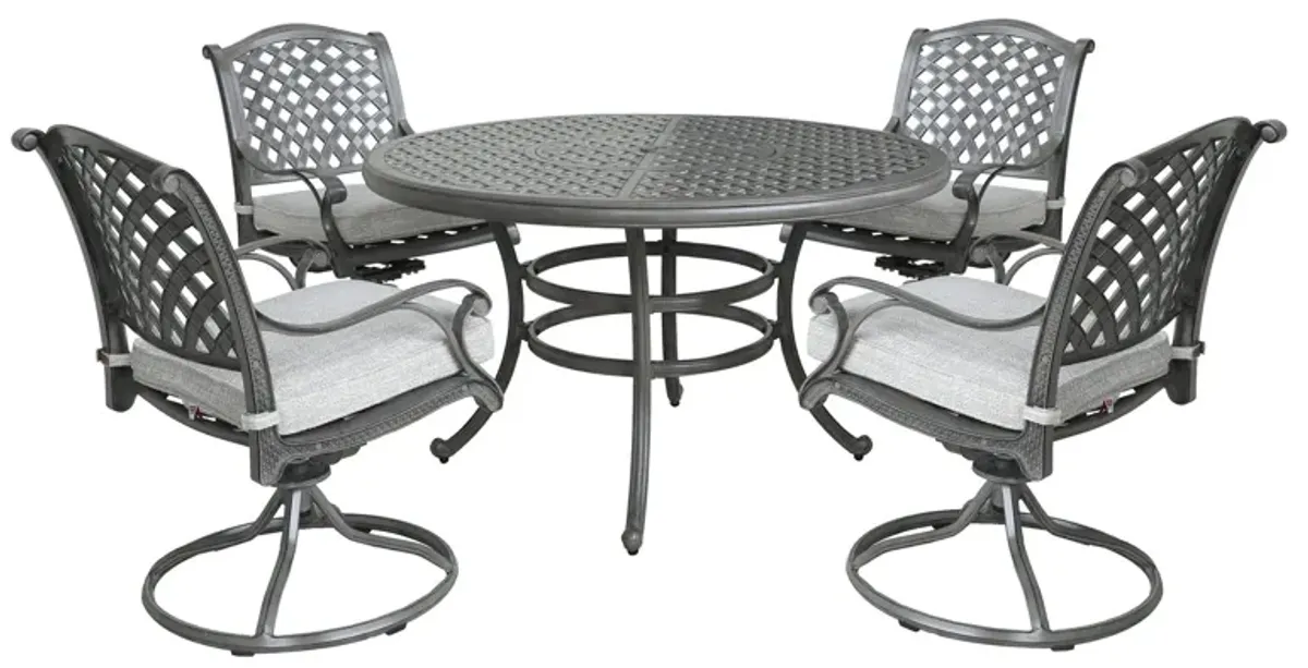 Outdoor Aluminum Dining Set With Cushion