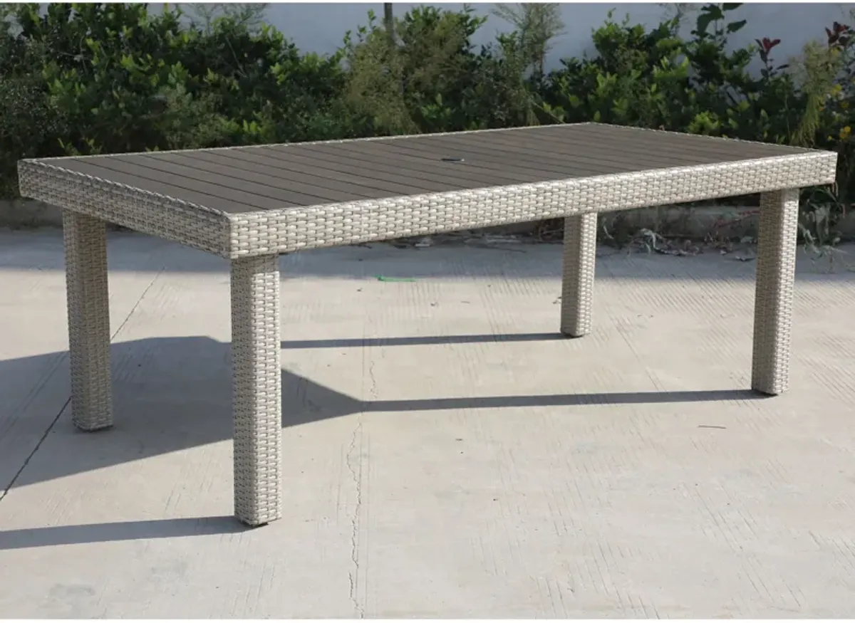 Balcones - Wicker Rectangular Dining Table