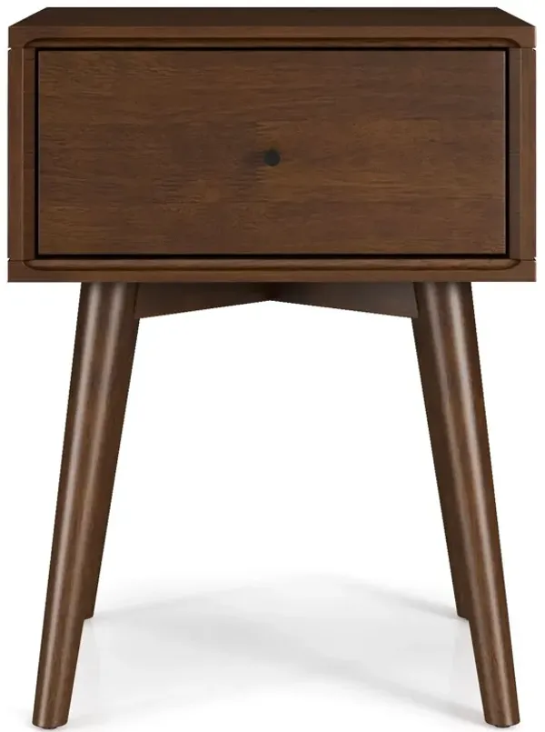 Avery - Solid Wood Nightstand - Brown