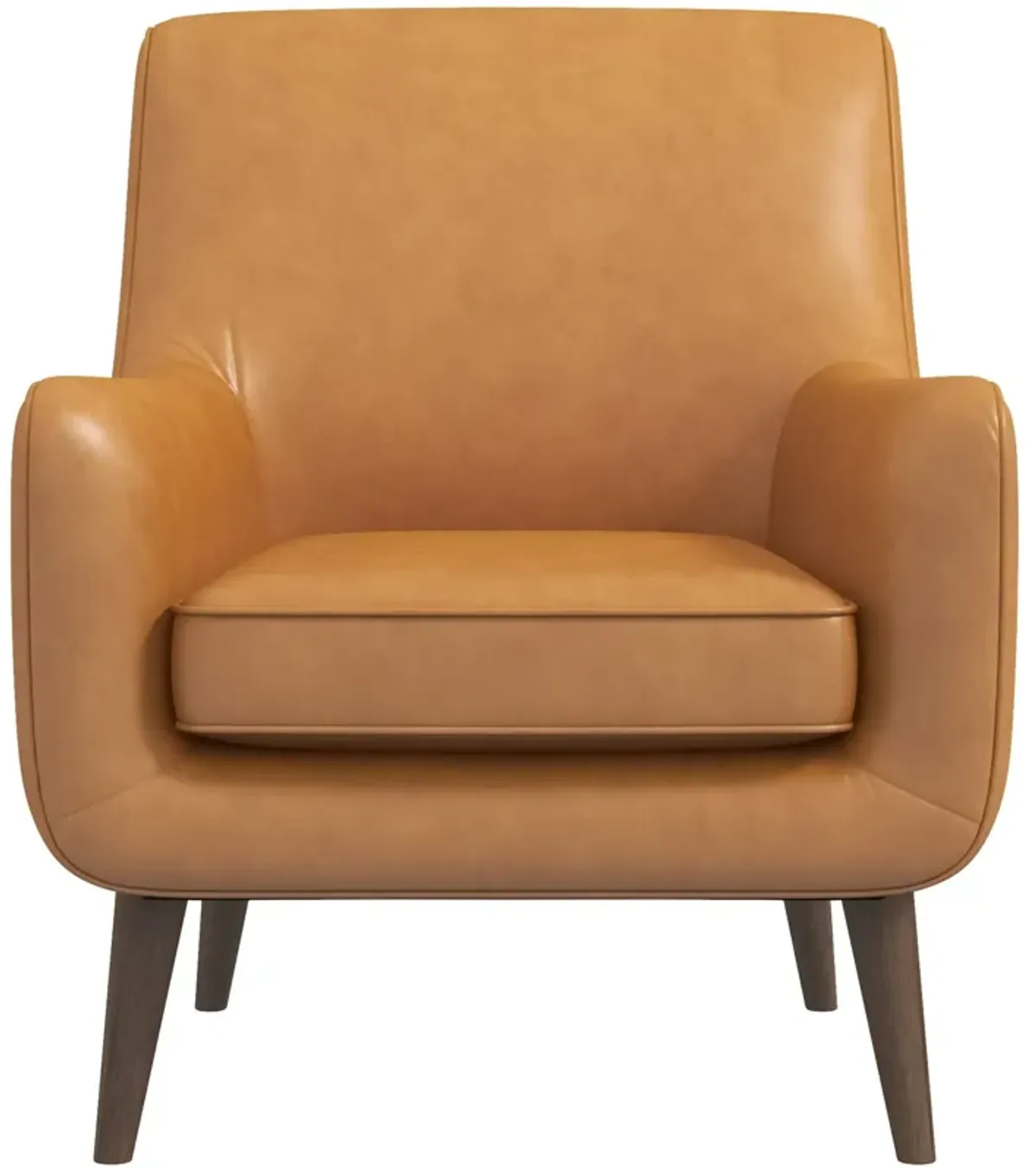 Alex - Leather Lounge Chair - Tan