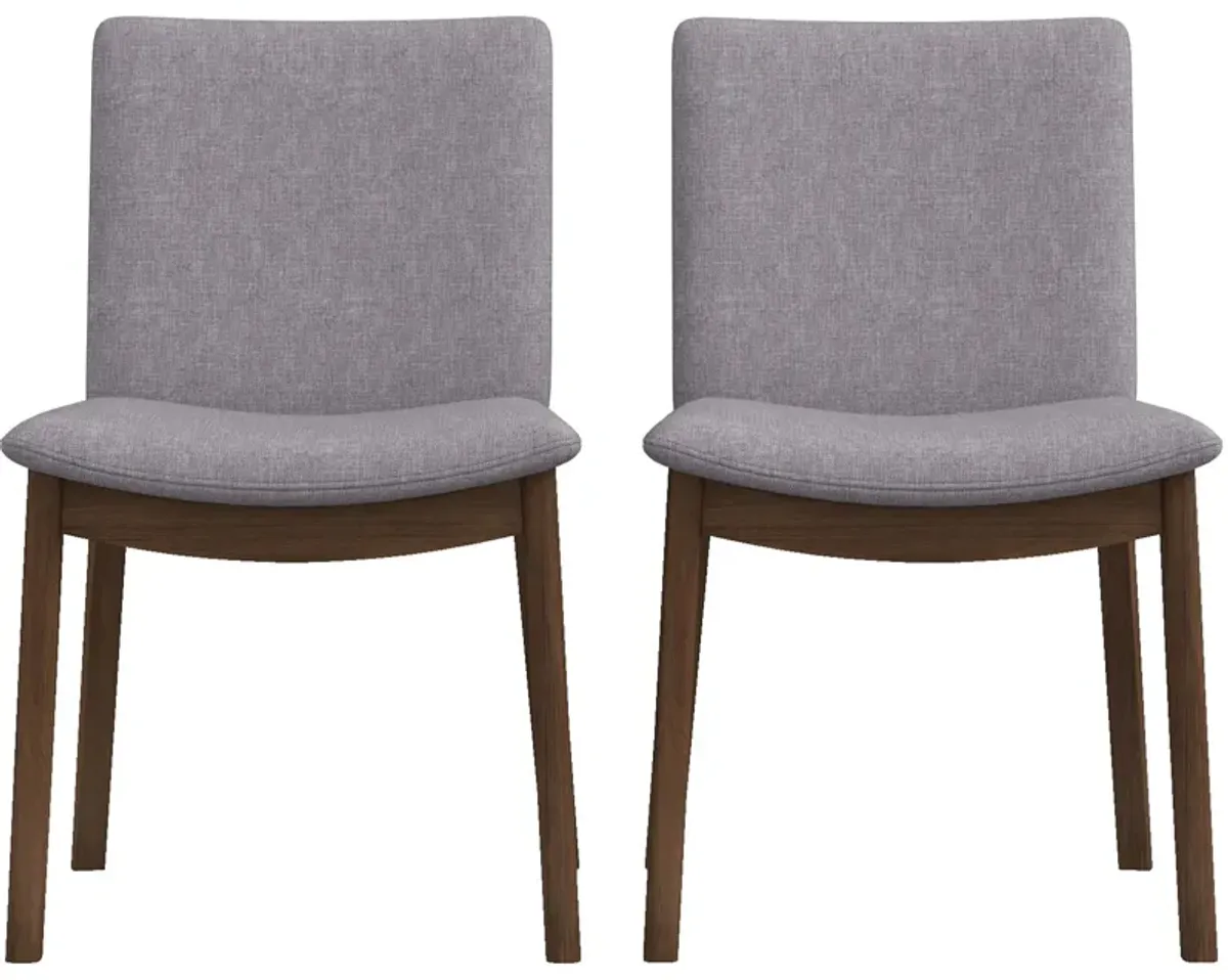 Laura - Mid-Century Modern Solid Wood Dining Chair (Set of 2)