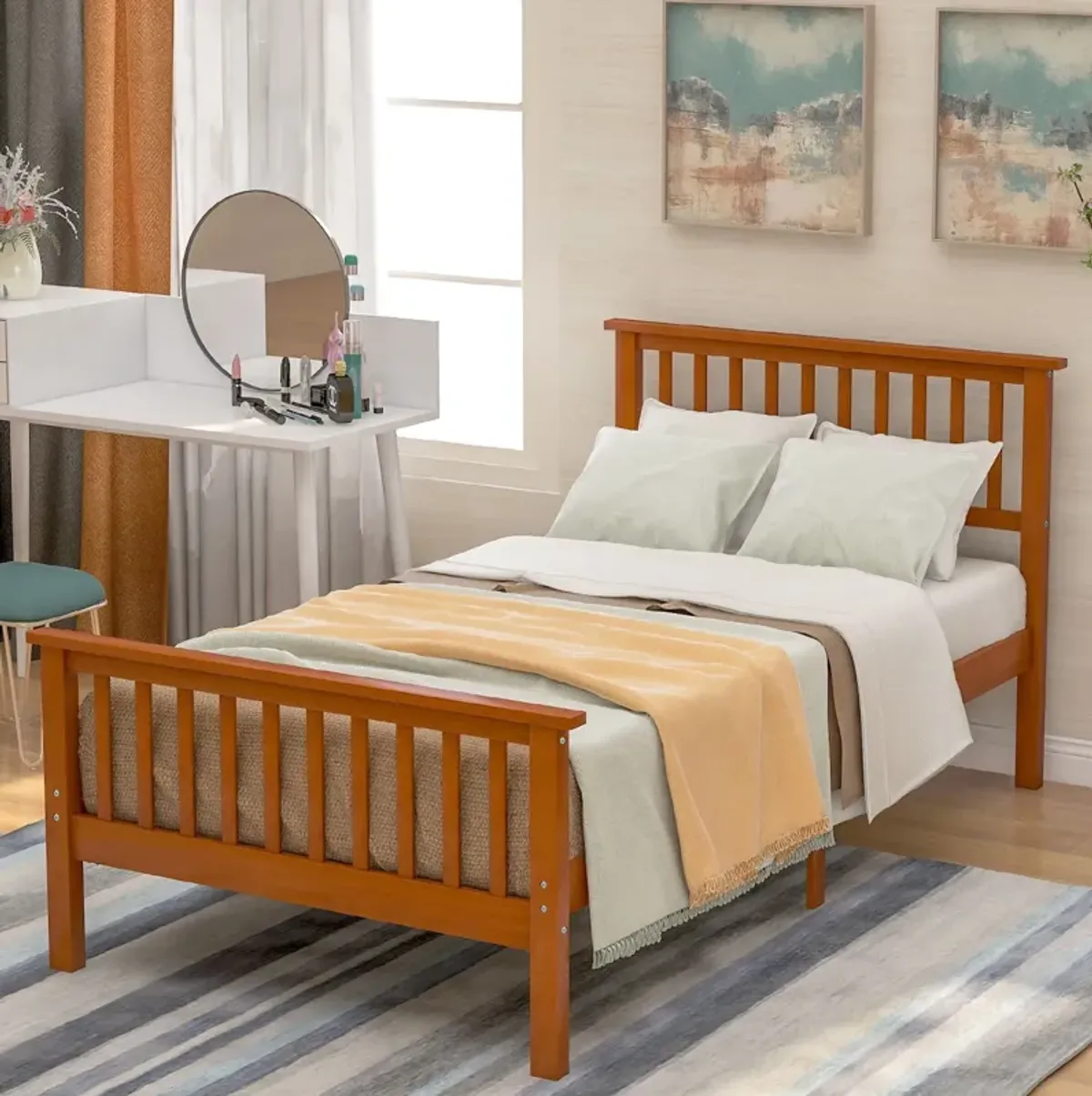 Platform Bed With Headboard And Footboard