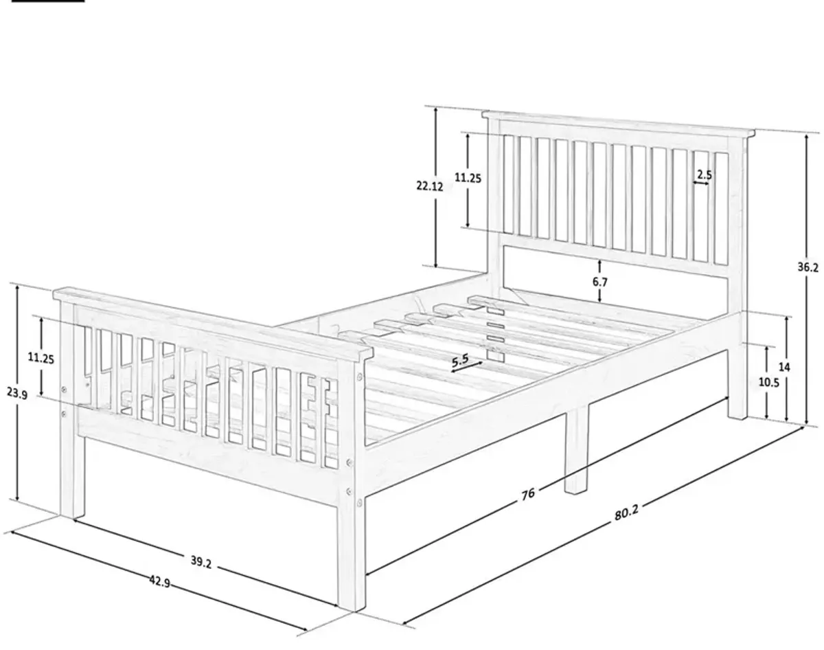 Platform Bed With Headboard And Footboard