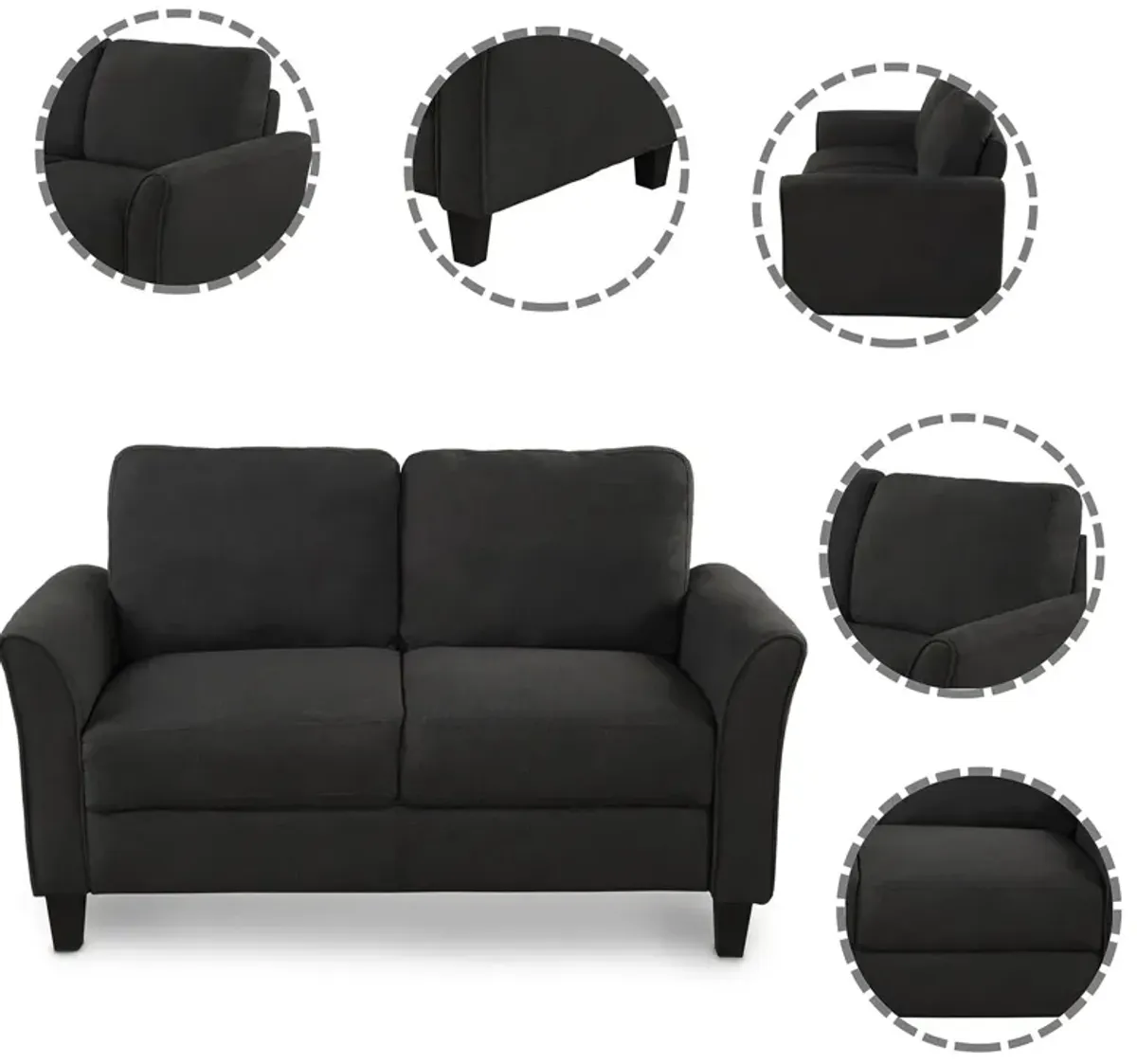 Living Room Furniture Love Seat Sofa Double Seat Sofa Loveseat Chair