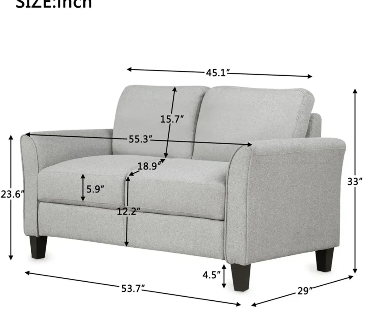 Living Room Furniture Love Seat Sofa Double Seat Sofa Loveseat Chair