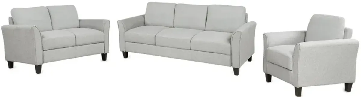 Living Room Sets Furniture Armrest Sofa Single Chair Sofa Loveseat Chair 3 Seat Sofa (Chair Loveseat Chair & 3 Seat Sofa)