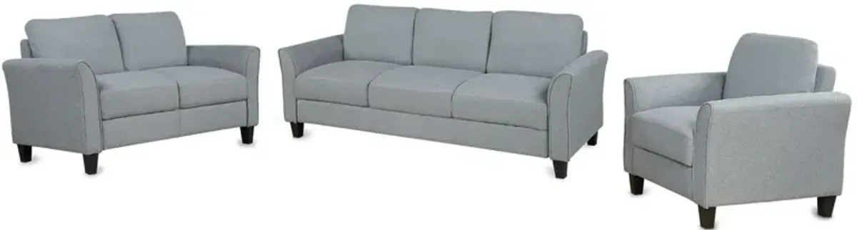 Living Room Sets Furniture Armrest Sofa Single Chair Sofa Loveseat Chair 3 Seat Sofa (Chair Loveseat Chair & 3 Seat Sofa)