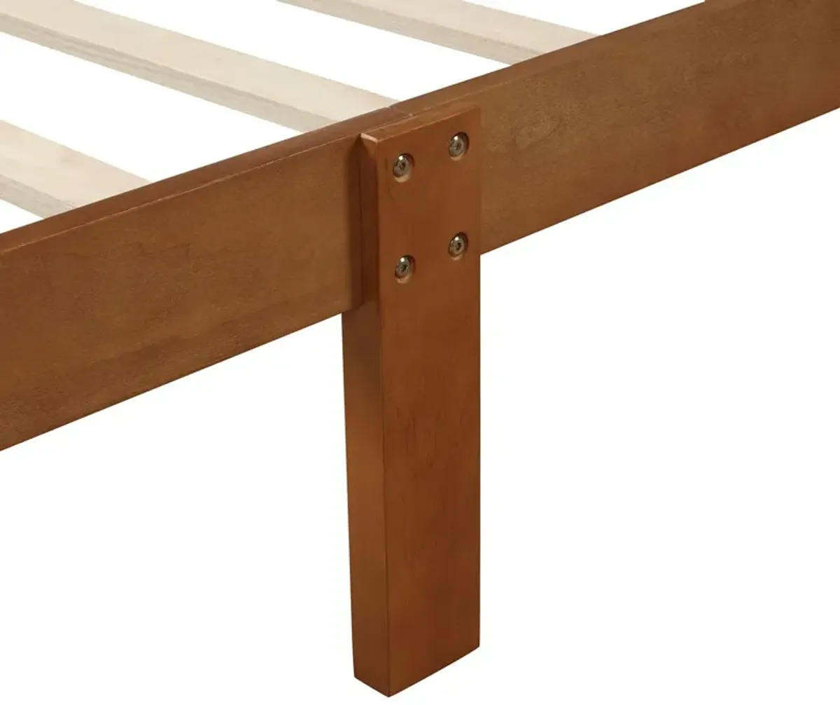 Platform Bed Frame Panel Bed Mattress Foundation Sleigh Bed With Headboard / Footboard / Wood Slat Support